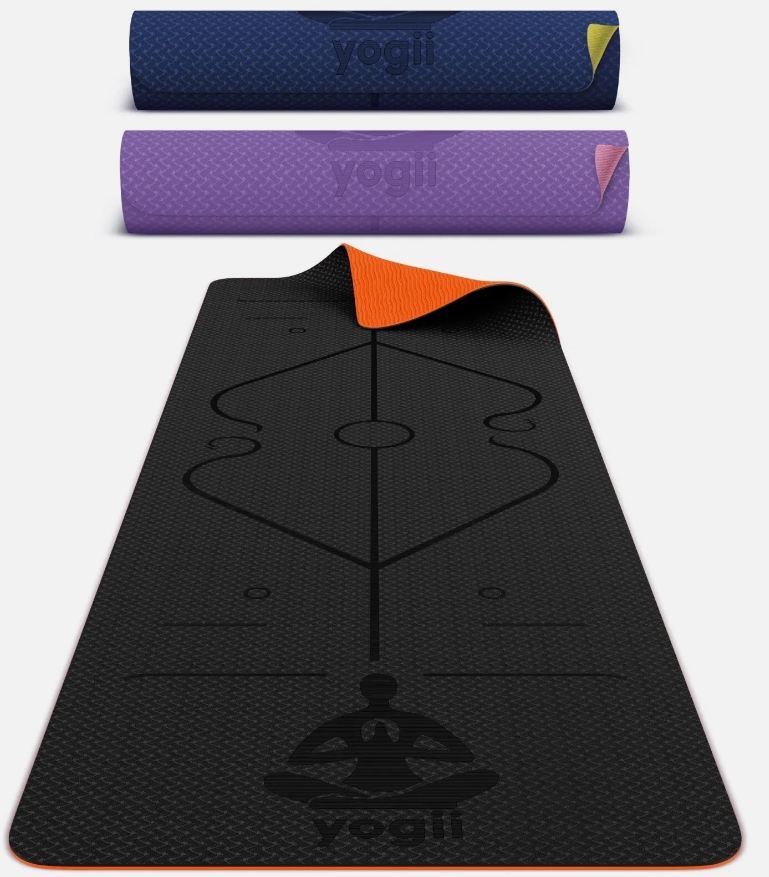 Yoga Mat Thick Non Slip Pilates Matt TPE Gym Exercise Workout Fitness Gymnastics